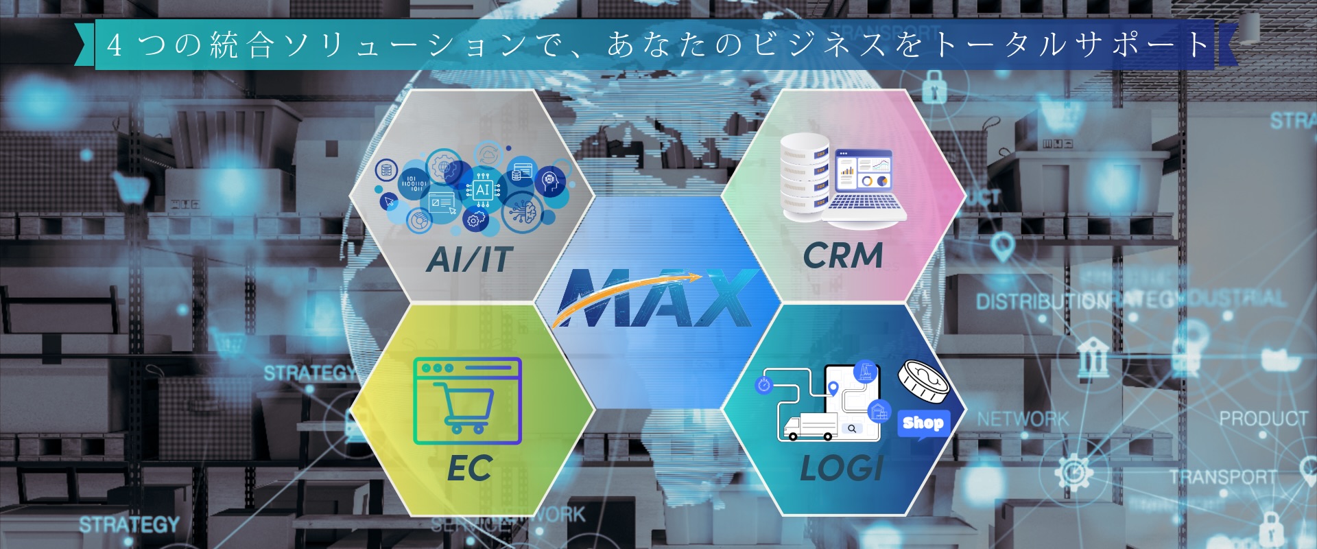4つの統合ソリューションで、あなたのビジネスをトータルサポート